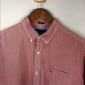 Tommy Hilfiger Men's Red Button Down